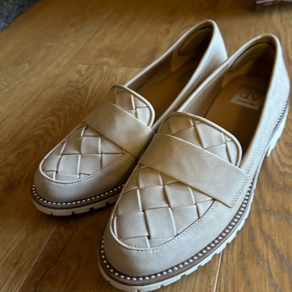 Light tan loafers